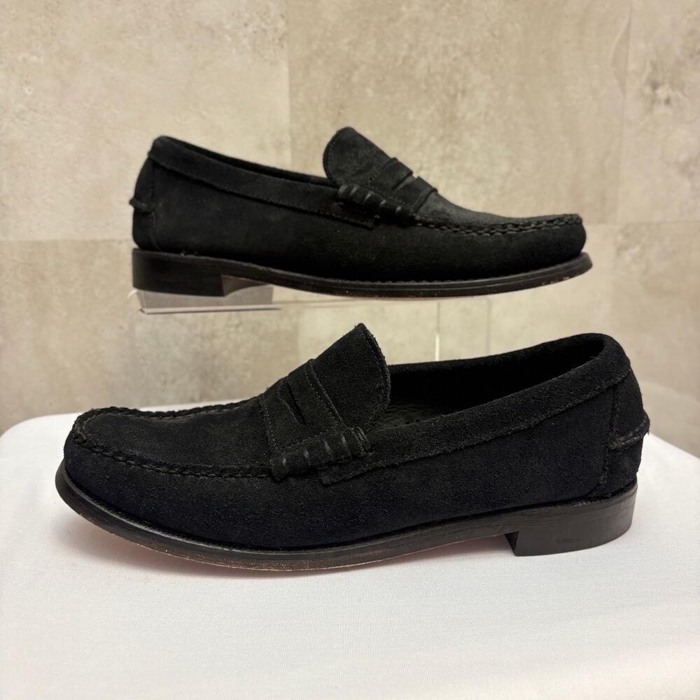 Sebago Men’s Black Suede Penny Loafers Size 8.5D